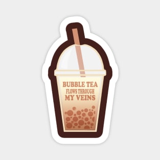 Bubble Tea Veins Sticker